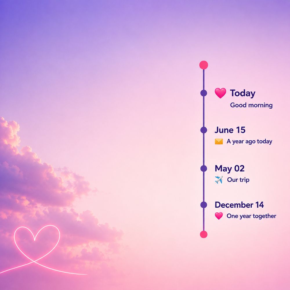 A timeline of moments through the year